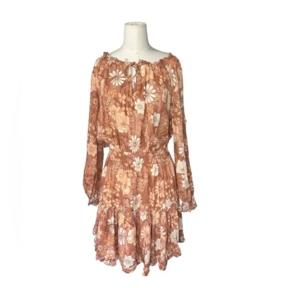 Petal + Pup KEALAN DRESS - BROWN US 12 - Picture 5 of 5